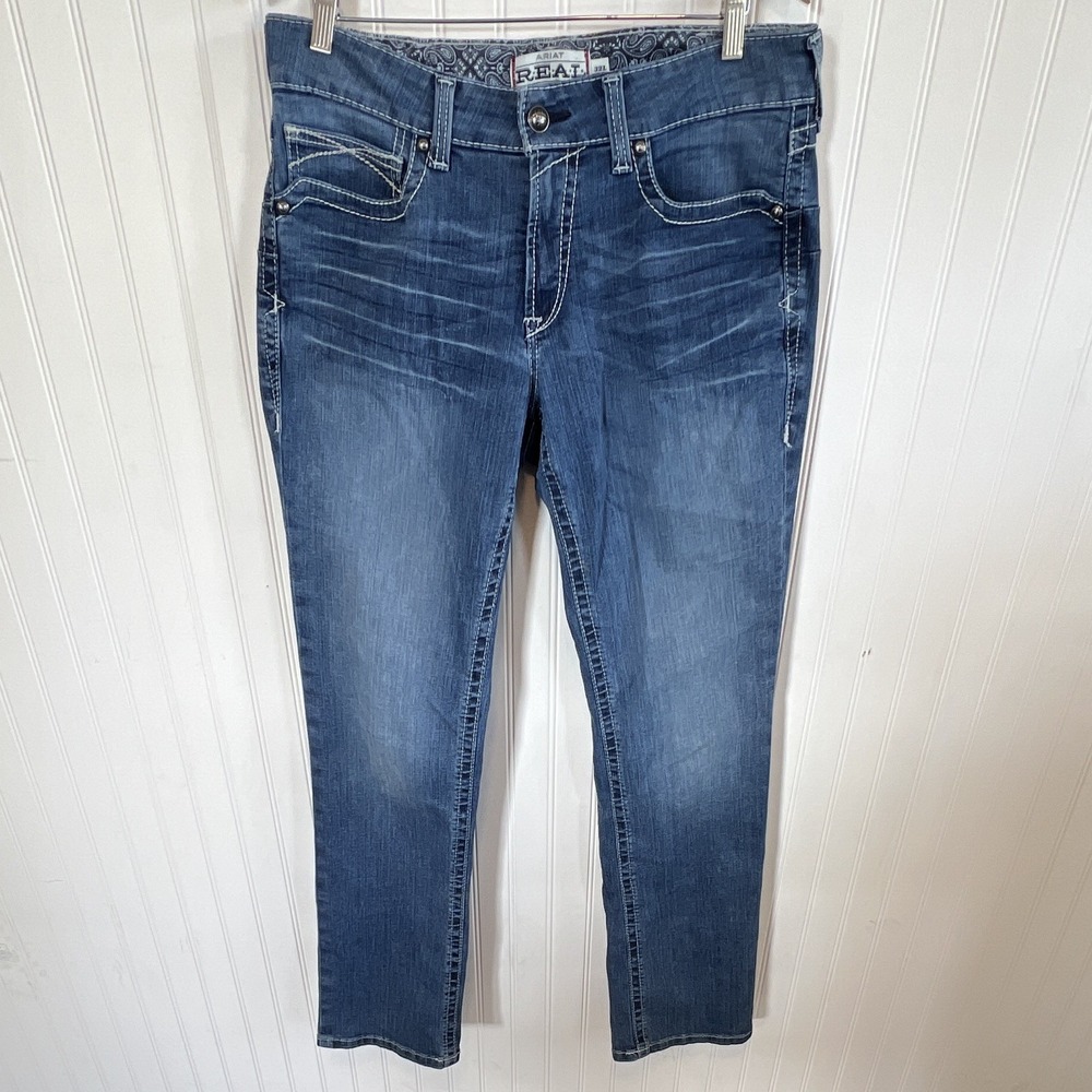 Ariat Jeans Women Size 32L Boot Cut Western Cowgirl Rodeo